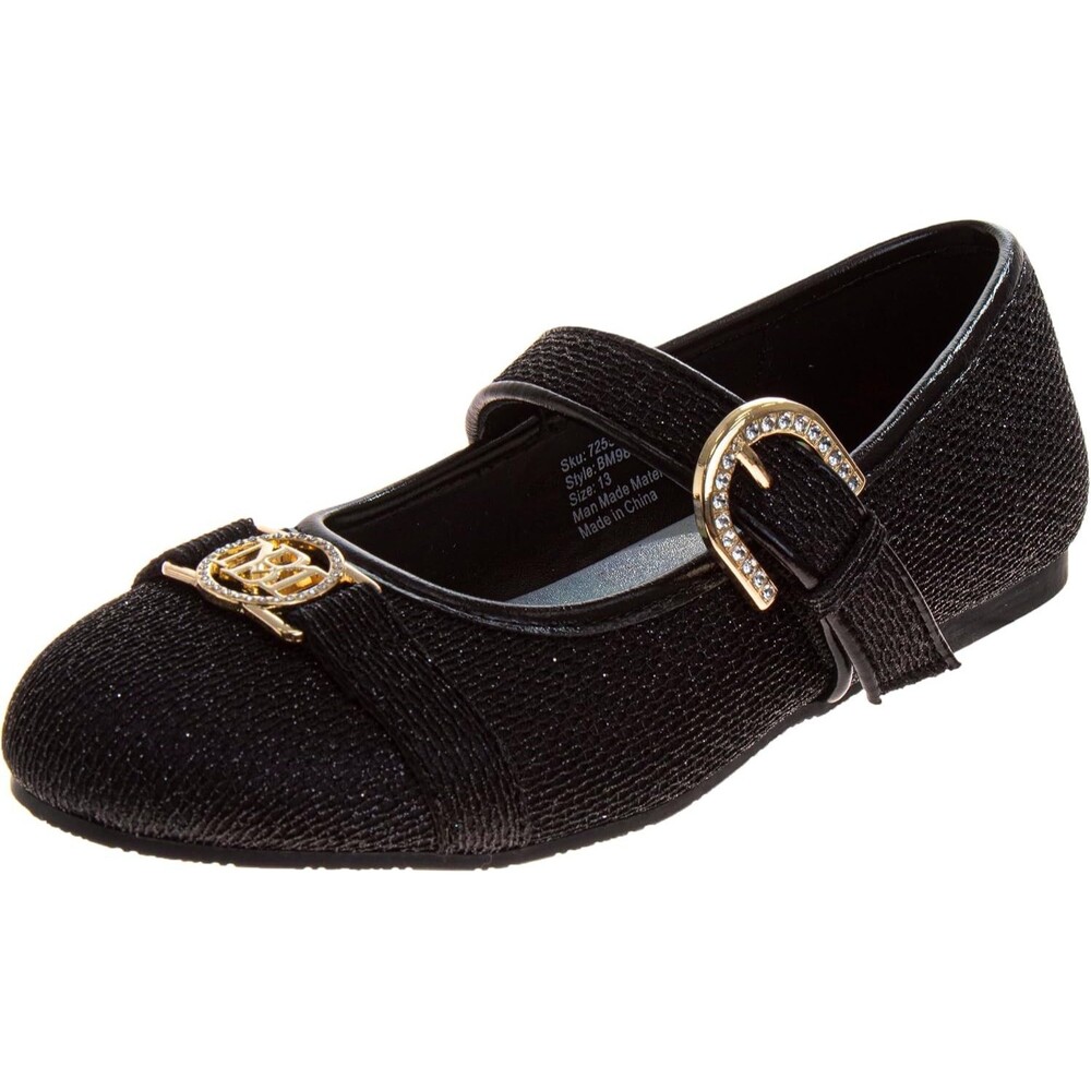 Josmo Girls' Mary Jane Dress Shoe Black Little Kid Size 11